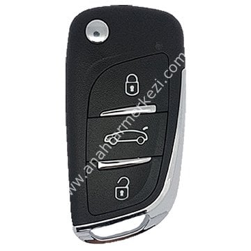 B11-3 - Citroen Tipi 3 Buton Sustalı Kumanda
