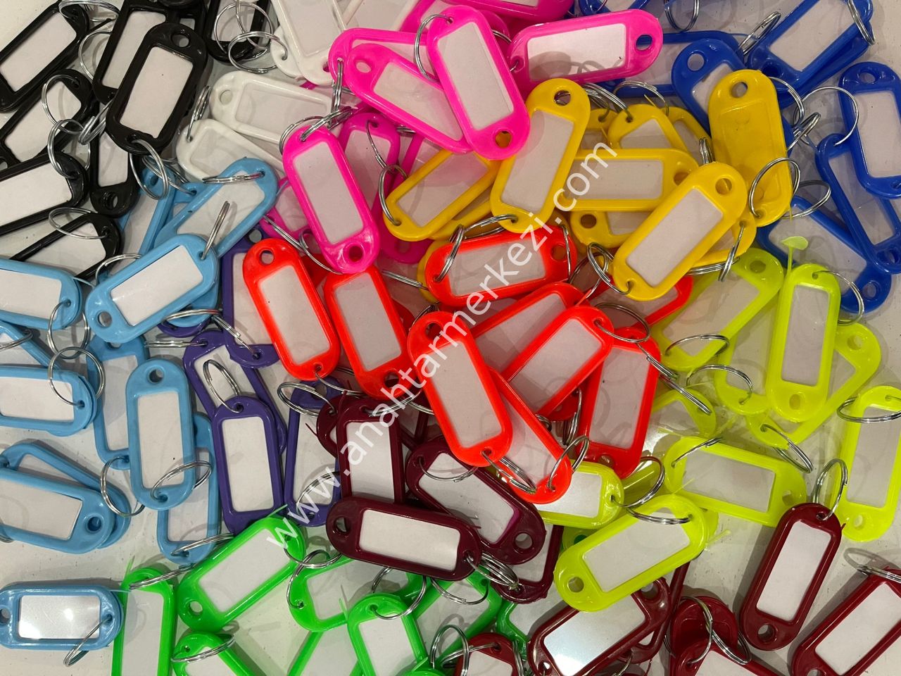 Kimlik Anahtarlık (100 Adet-Baskısız) Karışık Renk