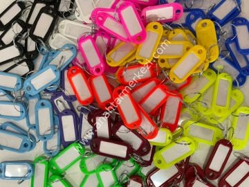 Kimlik Anahtarlık (100 Adet-Baskısız) Karışık Renk