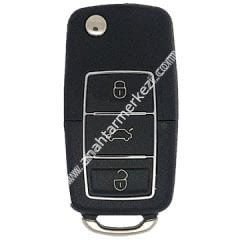 3 Buton Pil Yataklı Kumanda Kabı