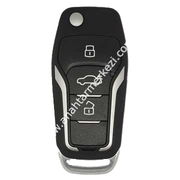 ZB12-3 Ford Tipi 3 Buton Smart Kumanda