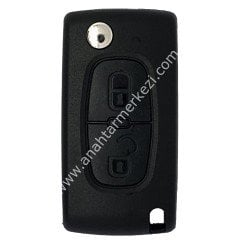 Peugeot 307 308 2 Buton Sustalı Kumanda Yan Sanayi Pcf7941 433Mhz