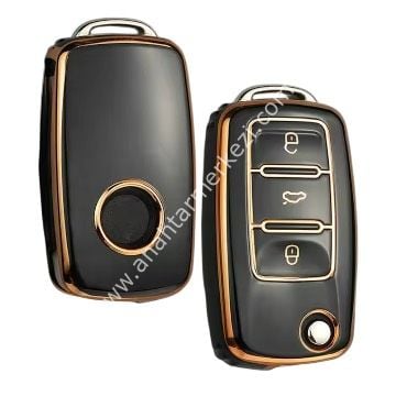 UDS-JETTA-GOLF-CADDY Nano Kap Siyah-Gold
