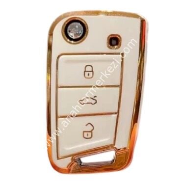 Golf 7 3B Sustalı Nano Kap Beyaz-Gold