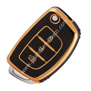 Yeni İ20 3B Sustalı Nano Kap Sİyah-Gold