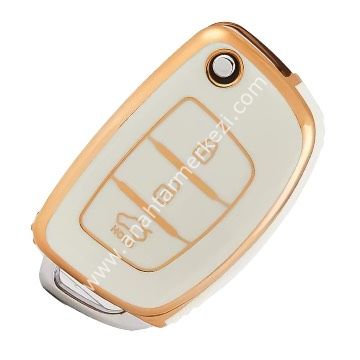 Yeni İ20 3B Suatalı Nano Kap Beyaz-Gold