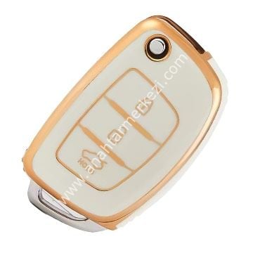 Yeni İ20 3B Suatalı Nano Kap Beyaz-Gold