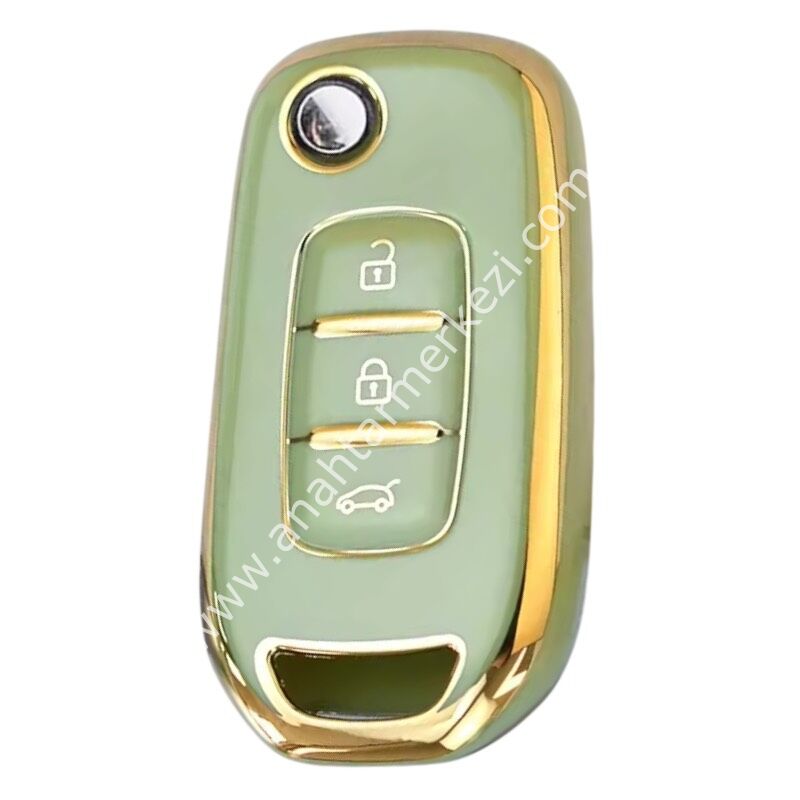 Renault Megane IV 3B Sustalı Nano Kap Yeşil-Gold