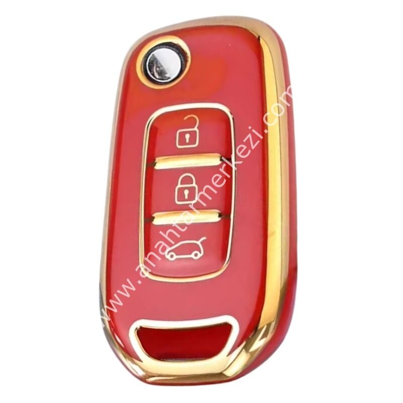 Renault Megane IV 3B Sustalı Nano Kap Kırmızı-Gold