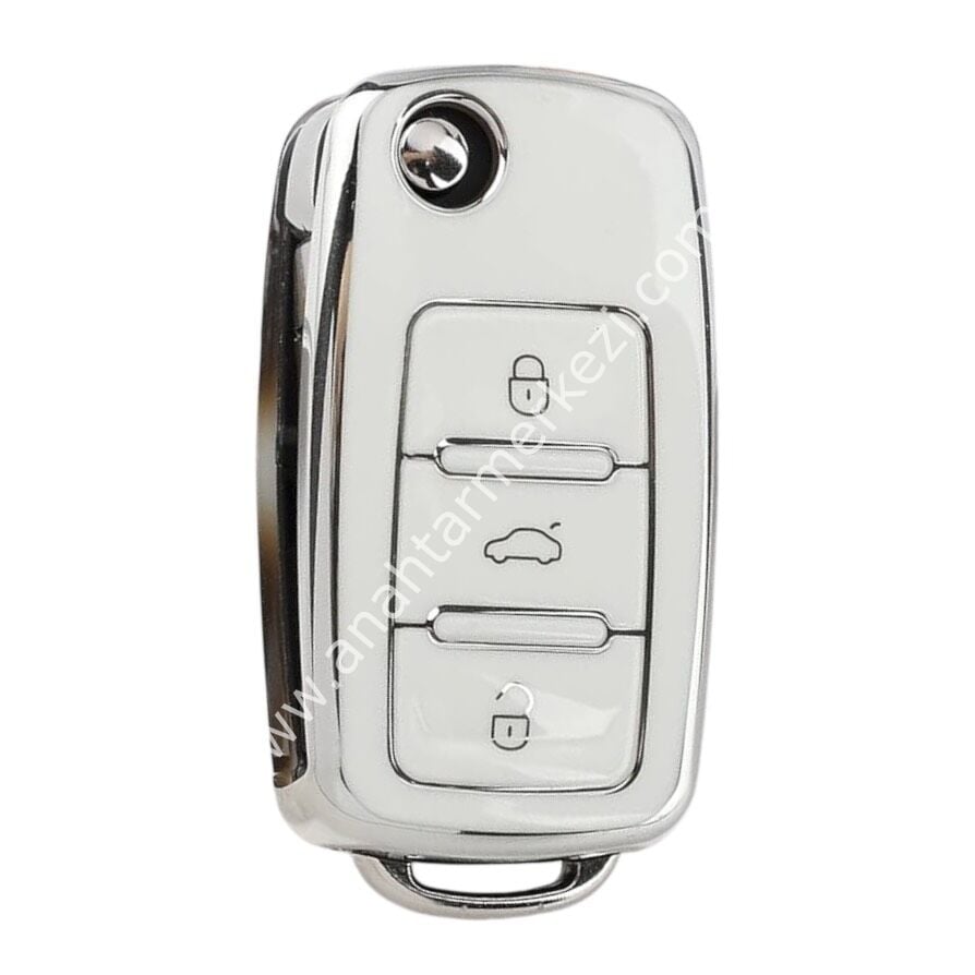 UDS-JETTA-GOLF-CADDY Nano Kap Beyaz-Silver
