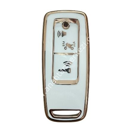 PCX Motor Nano Kap Beyaz-Gold