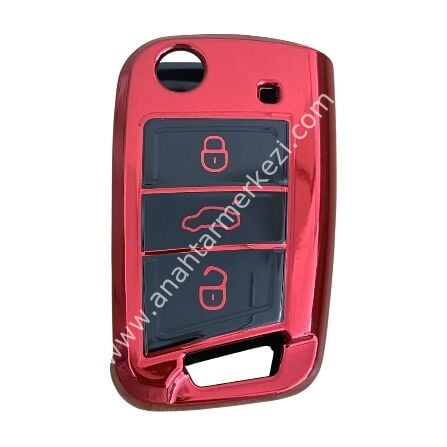 Golf 7 3B Sustalı Nano Kap Fosforlu Kırmızı-Siyah