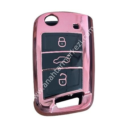 Golf 7 3B Sustalı Nano Kap Fosforlu Pembe-Siyah