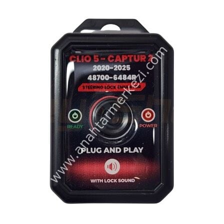 Renault Clio-5 Captur-2 Sesli Direksiyon Kilit Emülatörü 2020-2025