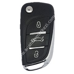 Peugeot 307 DS Tipi Sustalı Kumanda Logolu 433Mhz (2007-2008)