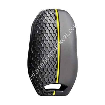 3008-5008 Petek Desenli Sarı 3B Smart Silikon Kap